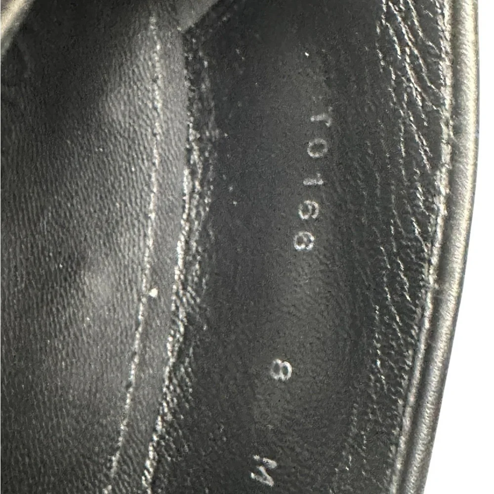 Louis Vuitton Black Leather Slip-On Loafers